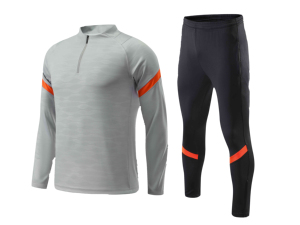 Conjunto Deportivo para Hombre, Chaqueta de Manga Larga con Cierre de Cremallera, Pantalones Largos, Estampado Geométrico, Secado Rápido, Spandex, Poliéster, Ropa de Otoño - Product Image 5