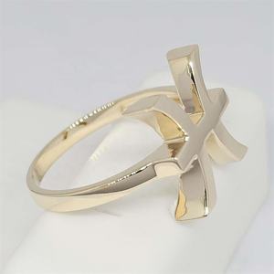 Prix usine 14K or jaune Constellations anneau classique signe du zodiaque Horoscope bijoux pour mariage ou en gros - Product Image 5
