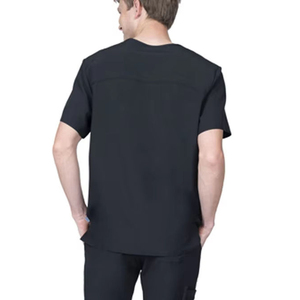 High Quality Men's Medical Scrub <b>Set</b> Stretchable Breathable Nursing Uniform V-neck <b>Doctor</b> Hospital Surgical Workwear Suit OEM - Product Image 5