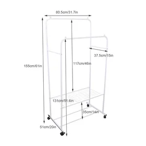 Handmade Premium <b>Clothes</b> Storage <b>Rack</b> for Hotels Retail and Residential Projects - Product Image 3