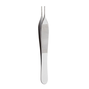 Pinzas Micro Adson de 4.75 Pulgadas con Puntas Finas Serradas de Acero Inoxidable, Pinzas Quirúrgicas Manuales para Tejidos Delicados - Product Image 1