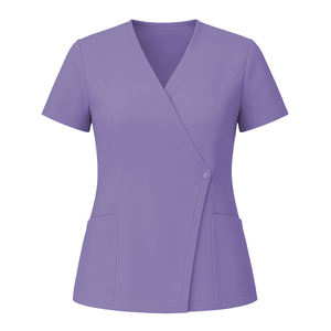 Blusa Médica para Mujer, Cuello en V, Corte Clásico Moderno, con 2 Bolsillos, Tela Ultra Suave y Elástica en 2 Direcciones, Uniformes de Enfermería - Product Image 2
