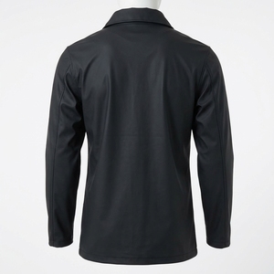 Impermeable con Capucha para Hombre, de Invierno, Sólido, Reforzado con Goma, con Cierre Frontal, Talla 6XL, OEM, ODM, Venta al Por Mayor, Logotipo Personalizado de Fábrica - Product Image 3