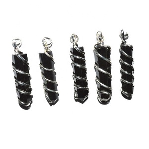 Colgante de ágata de Aventurina de melocotón, piedra natural tallada por Feng Shui y proveedor de envoltura de lápiz de piedras preciosas grabadas estilo amor - Product Image 3