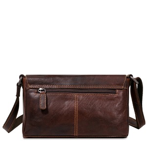 Bolso de Pecho de Cuero de Grano Completo Hecho a Mano de Primera Calidad para Mujer, Bandolera Marrón Vintage con Cierre de Hebilla para Viajes y Uso Diario - Product Image 2