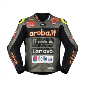 Men’s Cowhide Leather <b>Racing</b> <b>Jacket</b>/Chaqueta MotoCP Style CE Level 2 Armor Motorcycle Track Riding Protective Gear CE - Product Image 1
