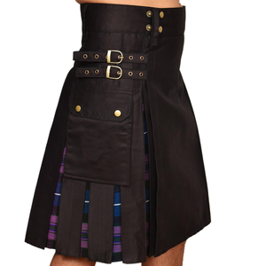 Kilt Moderno de Tartán para Hombre, Diseño Escocés del Clan Cumming de 8 Yardas, Hecho de Tela de Lana Acrílica de 16 oz, Color/Talla/Logotipo Personalizados, OEM Tuba - Product Image 1
