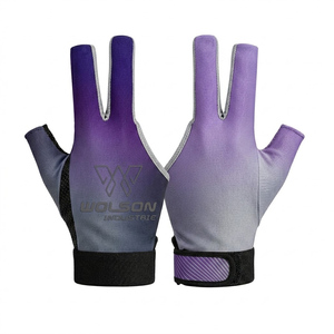 Guantes Profesionales para Billar y Snooker, Transpirables, de Secado Rápido, de Tres Dedos, de Alta Calidad, con Tiza Portátil - Product Image 1