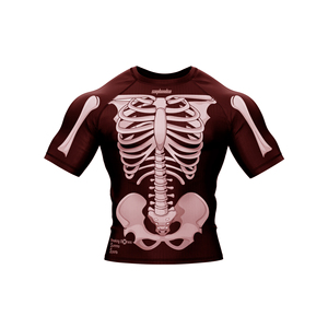 SAQIB&CO <b>Maroon</b> Hot Sale Stretch Rash Guard Kickboxing Training BJJ Gym Sports Wear Unisex-Quick Dry Lightweight Shrink-Proof - Product Image 3