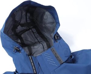 Men's Windbreaker with Removable Hood Lightweight Coat for Casual Hiking <b>Cycling</b> - Product Image 4