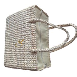 Sac tissé à la main en jacinthe d'eau, sac fourre-tout moyen pour tous les jours - Product Image 3