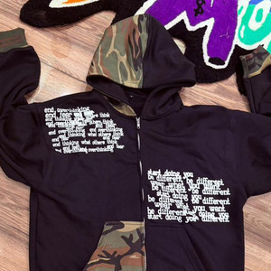 เสื้อฮู้ดดี้ผ้าฝ้ายเฟรนช์เทอร์รี่ทรงปกติสำหรับฤดูหนาว พิมพ์ลายสกรีน สำหรับผู้ชาย ออกแบบเองได้ สไตล์สตรีทแวร์ ผ้าฝ้าย 100% ใส่สบายๆ - Product Image 4