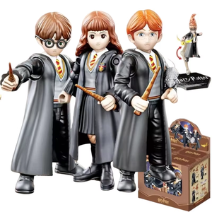 Bloques de Construcción Originales del Mundo Mágico de Harry Potter, Juguete de Ensamblaje de 7CM, Figura de Acción de Ron Weasley y Hermione Granger, Juguetes para Niños - Product Image 1