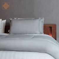 Almohada de Cama Hecha en Taiwán con Fibra de Grafeno y Poliéster, 200 Hilos, Antibacteriana, Ecológica, Sólida, Minimalista, para Dormir de Lado