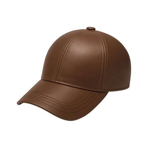 Gorra de Béisbol de Cuero Premium para Hombre, Ajustable, Marrón, de Cuero Sintético, Estilo Snapback, Vintage, Casual, Urbana, para Exteriores - Product Image 6