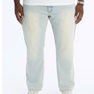 Vente directe d'usine, pantalon en jean surdimensionné pour homme, tendance, qualité supérieure, léger, pantalon en jean surdimensionné pour homme, été - Product Image 1