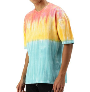Camisetas Tie-Dye Personalizadas |   Camisetas de Manga Corta Unisex al por Mayor con Estampado Completo 100% Algodón |   Ropa Teñida con Logotipo Personalizado - Product Image 4