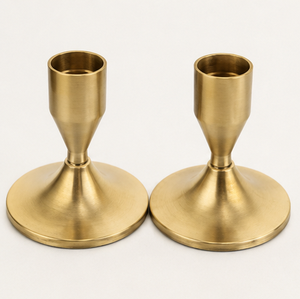 <b>Small</b> Brass Gold Handmade Eco-Friendly Durable Modern Taper <b>Candle</b> Holder Stand Decorative Tabletop Home Wedding Decor - Product Image 5