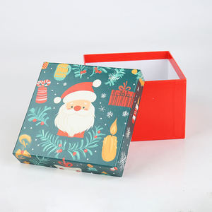 Factory Wholesale Custom <b>Christmas</b> Gift Packaging Magnetic Closure EcoRev Rigid Base Lid Matt Lamination Paper <b>Box</b> Embossing - Product Image 5