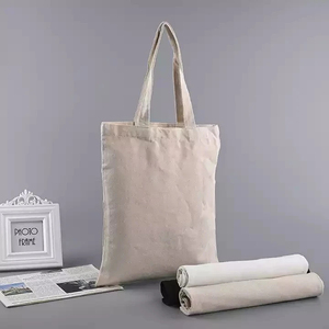100% Natural Cotton <b>Canvas</b> Lady Vintage Fashion Tote Bag Heavy Duty Reusable <b>Shopper</b> Custom Print OEM Bulk Promotional Eco Bag - Product Image 3