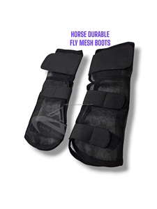 Botas de malla para moscas de caballos altamente transpirables, repelente de insectos, zapatos para moscas de caballos, producto para el cuidado de caballos - Product Image 2