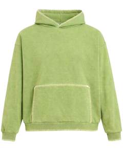 Sweat-shirt à capuche vert clair surdimensionné pour homme, avec poche kangourou, style streetwear, épais, décontracté, pour l'hiver, fabricant - Product Image 1