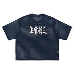 Camiseta de malla estilo clásico urbano para un look informal, urbano, deportivo y holgado, ideal para el uso diario en verano. - Product Image 2