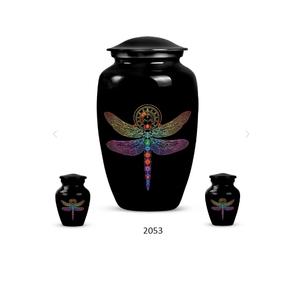 Urna Conmemorativa Dragonfly para Mujeres, Urna Funeraria Decorativa para Mamá y Papá, Urnas de Entierro de 10 Pulgadas para Cenizas Humanas de Adultos - Product Image 2