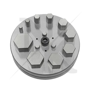 Coupe-disques hexagonal de qualité supérieure, facile à utiliser, avec un jeu de 10 poinçons de taille 4 mm à 31 mm, pour la fabrication de bijoux, en acier inoxydable - Product Image 3