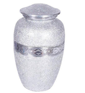 Urna de cremación de aleación clásica con remolino Orang veneciano exclusivo de venta rápida, urna de cremación de Metal con remolino azul veneciano de tamaño adulto - Product Image 2