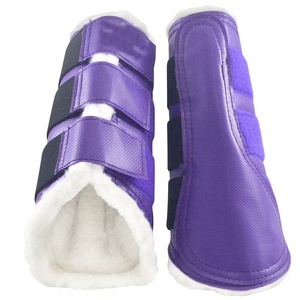 Wool <b>Fleece</b> Horse Equipment Equestrian Riding Brushing Tendon Horse <b>Boots</b> Horse Care Fur Brushing <b>Boot</b> - Product Image 5