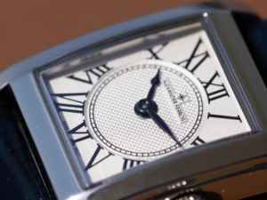 Montre à quartz pour femme, bracelet en cuir, cadran rectangulaire en acier inoxydable, fermoir papillon, Alexander Ferros 7282S-02, verre saphir, analogique, 50 m - Product Image 2