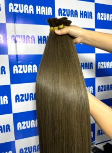 Paquets de tissage de cheveux humains vietnamiens alignés avec des cuticules droites brutes vierges en vague naturelle - Product Image 6