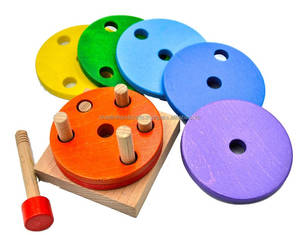 Kits coloridos de madera con forma redonda para hacer marionetas, juegos de teatro con disfraces y alas de hadas para niños - Product Image 4