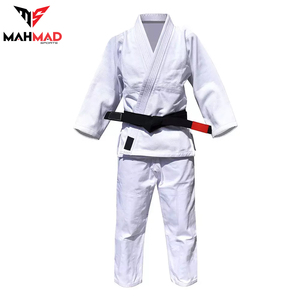 Kimono de Jiu-Jitsu blanc professionnel, uniforme de BJJ personnalisé pour hommes, uniforme de Jiu-Jitsu brésilien à prix avantageux - Product Image 3