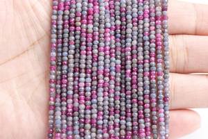 ลูกปัดพลอยสีชมพู ทับทิม ไพลิน แท้ ธรรมชาติ รูปทรงเหลี่ยม สำหรับทำเครื่องประดับ สร้อยข้อมือ DIY - Product Image 3