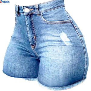 Shorts de Mezclilla para Mujer, Color Personalizado, Transpirables, Diseño Personalizado, Shorts de Verano de Cintura Alta, Cómodos - Product Image 5