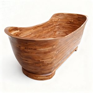 Bañeras Rectangulares de Madera de Teca, Fabricadas en Indonesia, Ergonómicas, Ecológicas, para Interiores y Exteriores, Ideales para Hoteles, en Oferta - Product Image 1