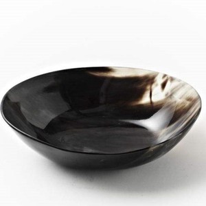 Bol à salade en corne de buffle et de vache polie, vaisselle élégante et naturelle, bol en corne de buffle poli, artisanat naturel, décoration pour la maison - Product Image 1