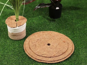 Eco2go Vietnam Anillo de Fibra de Coco Ecológico con Revestimiento Plástico |   Protector de Raíces de Plantas Biodegradable para Césped/Jardín | - Product Image 2