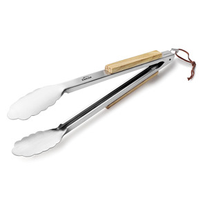 Spatola per barbecue in acciaio inox con manico in legno Lacor 30 cm per grigliare e cucinare - Product Image 3