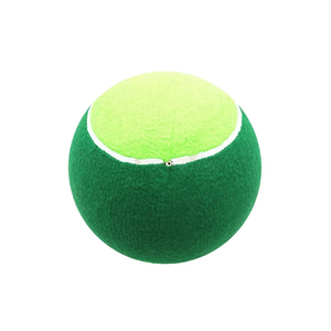 Balle de tennis personnalisée en feutre vert, balle souple avec bordure blanche pour animaux de compagnie - Product Image 1
