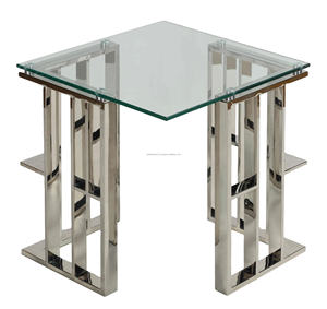 Mesa de Centro Metálica Moderna para Sala de Estar, Muebles Modernos, Juego de Mesa de Centro Metálica, Muebles Ahorradores de Espacio para Sala de Estar - Product Image 1