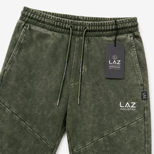 Pantalon de survêtement à séchage rapide, nouvelle mode, qualité supérieure, pour homme, délavé à l'acide, décontracté, taille haute, couleur unie, 100% coton respirant - Product Image 6