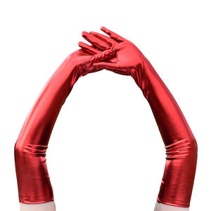 Guantes Largos Metálicos Brillantes de Moda para Mujer, Ideales para Disfraces, Fiestas y Cosplay - Product Image 3