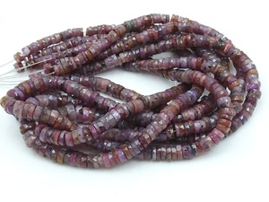 Cuentas de Rubí Facetadas en Forma de Botón/Monedero de 16 Pulgadas, Aprox. 4-7MM, para Joyería, Suministros para Mayoristas, Piedra Natural - Product Image 5