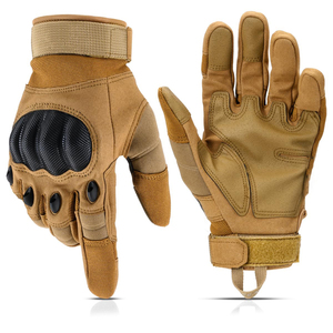 Guantes de moto de cuero y poliéster para hombre, estilo vintage retro, con protección para los nudillos, para motocicletas Cruiser, Chopper, Cafe Racer. - Product Image 1