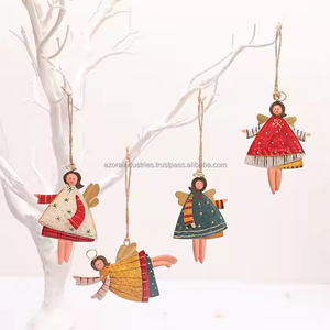 Arbre de Noël Danse Ange En Métal Ornements Suspendus Décor Décoration De Fête À La Maison - Product Image 5