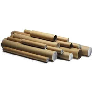Empaquetado de tubos de papel impresos personalizados para tubos de correo, cajas cilíndricas redondas de cartón ecológico biodegradable Kraft. - Product Image 5