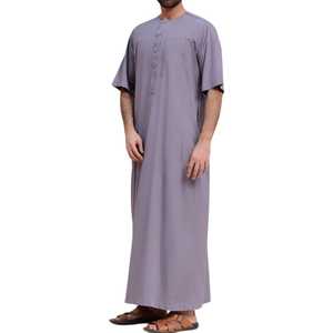 Túnica Árabe Musulmana de Lujo Bordada para Hombre, para Eid y Ramadán, Ropa al por Mayor, Nuevo Diseño 2026, Túnica Saudí para Hombre - Product Image 3